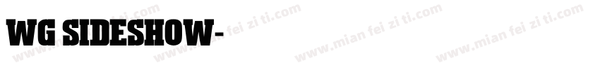 WG Sideshow字体转换